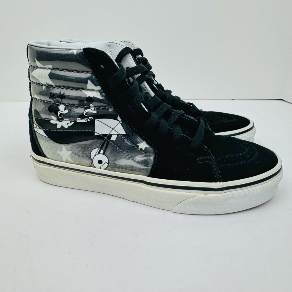 Vans Disney x Sk8-Hi "Plane Crazy" sneaker, 90th anniversary. Women 5.5/ men 4